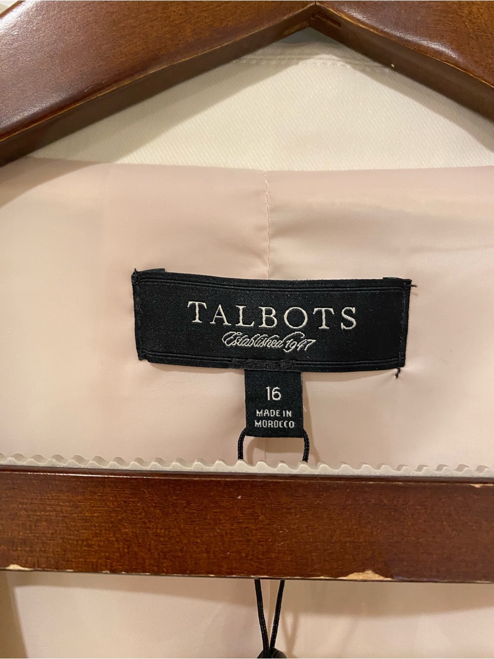 NWT Talbots Kate Fit Ivory Blazer Size 16 - Picture 10 of 10